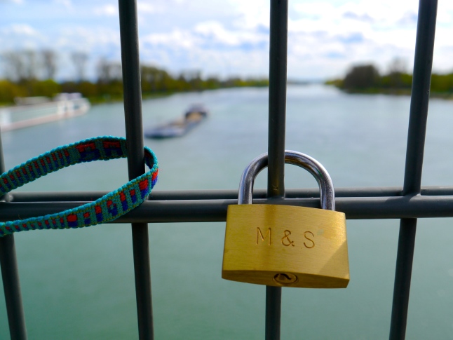 Like so many bridges in Europe, there were plenty of lovelocks, although there were some more unusual inscriptions…