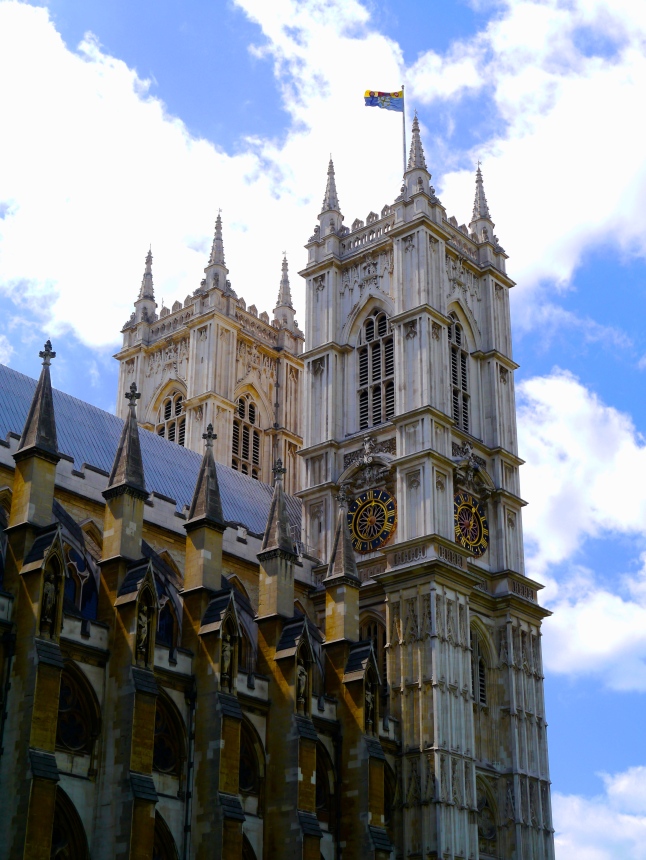 This was our view of Westminster Abbey.